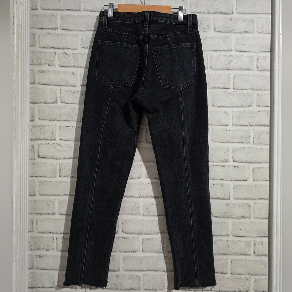 Reformation Seamed Jeans Black‎ size 25 - Picture 3 of 11